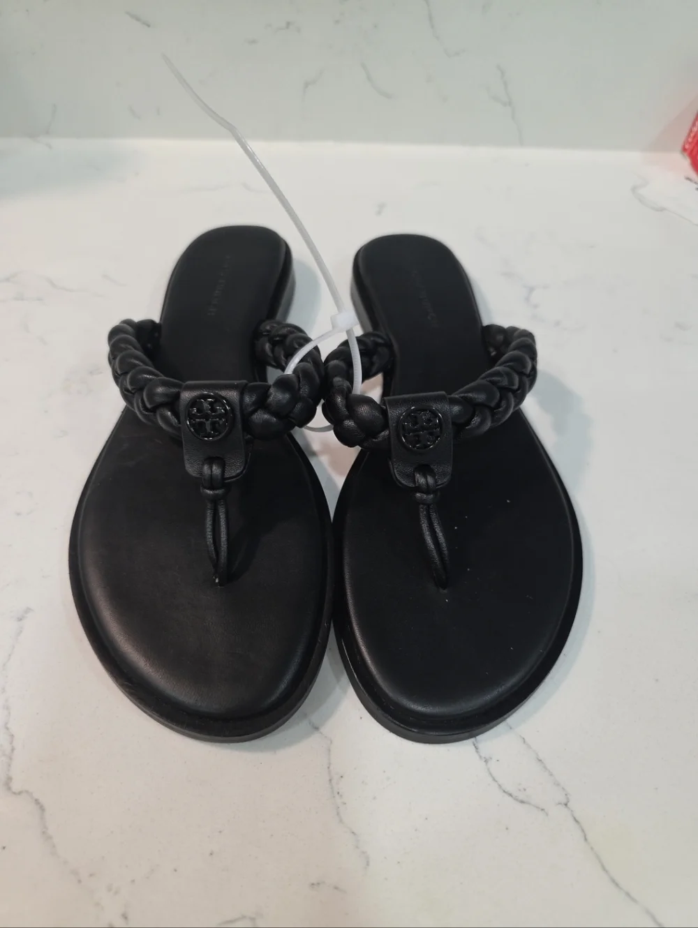 Tory Burch Braided Benton Leather Thong Sandal size 5.5 - Picture 2 of 8